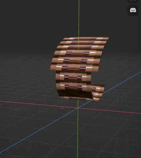 3D Bent Ribbon Model