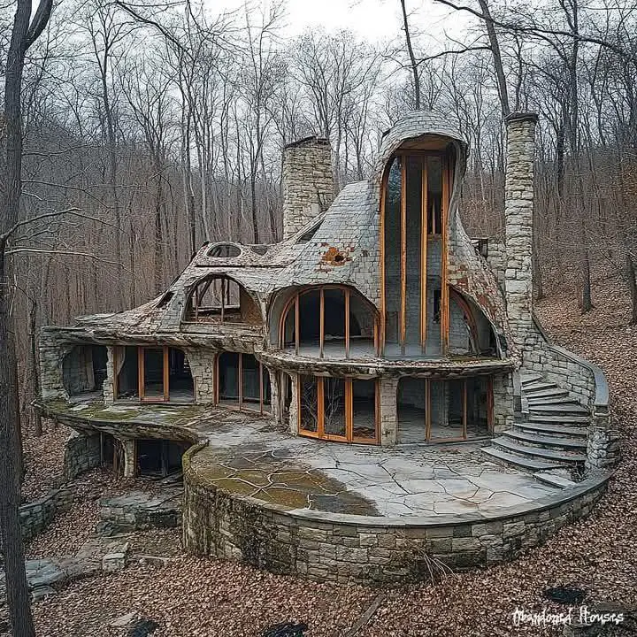 Abandoned House In The Forest