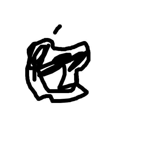 Abstract Black Ink Sketch