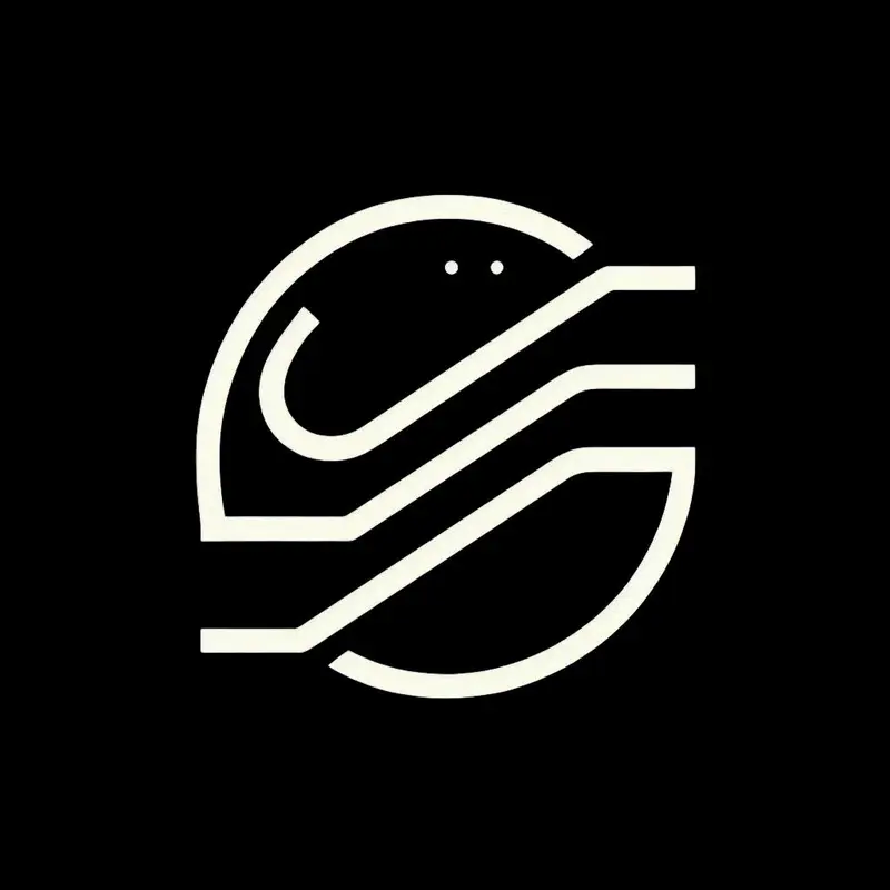 Abstract Circular Line Logo