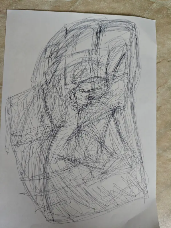 Abstract Geometric Face Sketch