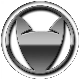 Abstract Grayscale Metallic Logo