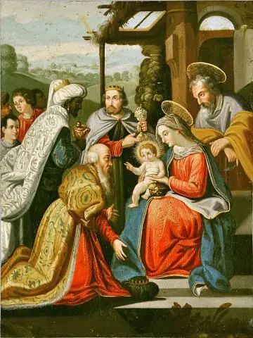 Adoration Of The Magi Scene