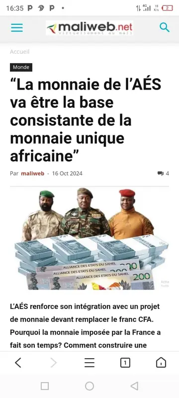 African Currency Development Headline