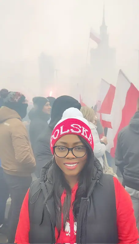 AI Crowd With Polish Flags