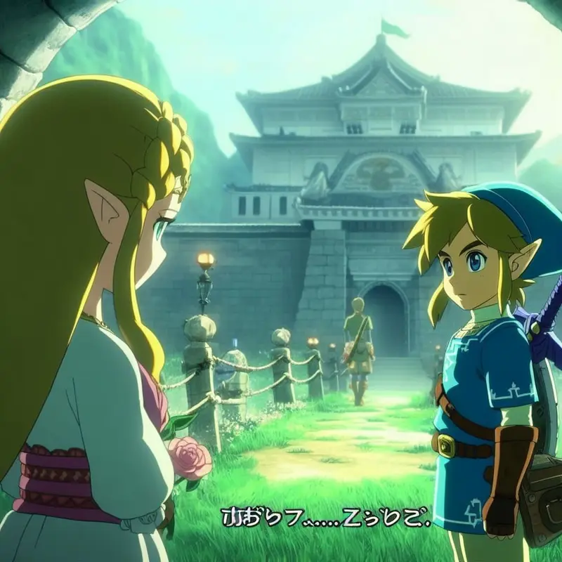 AI Fantasy Characters At Castle