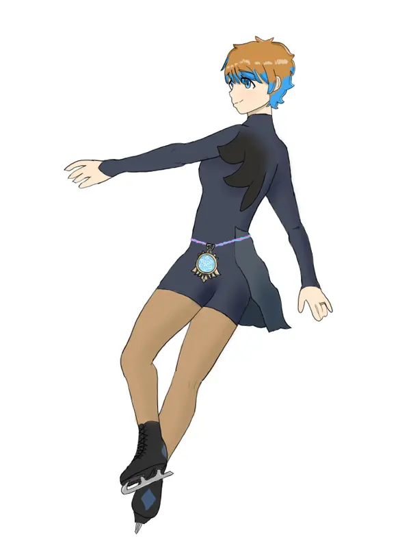 AI Figure Skater Illustration