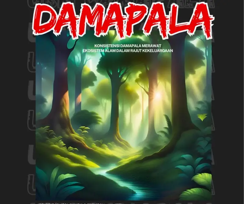 AI Forest Landscape With Text