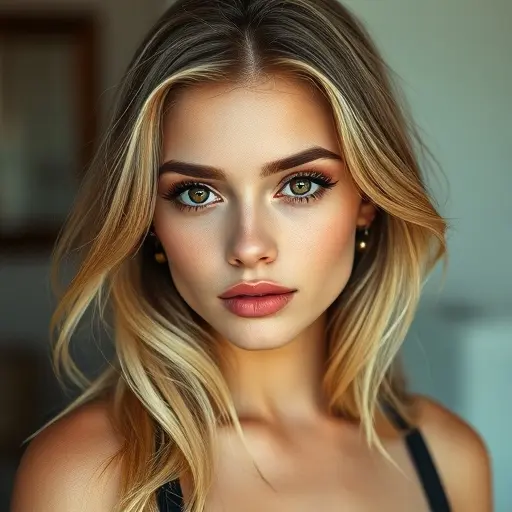 AI-generated Blonde Woman Portrait