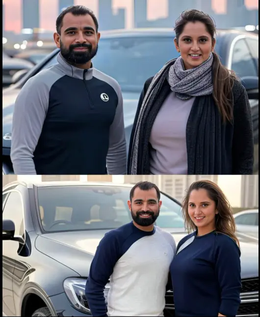 AI-generated Couple Car Portrait