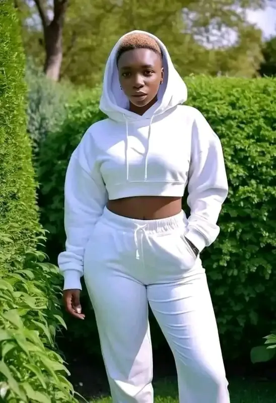 AI-generated Hoodie Outfit Portrait