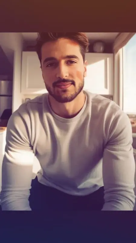 AI-generated Seated Man Portrait