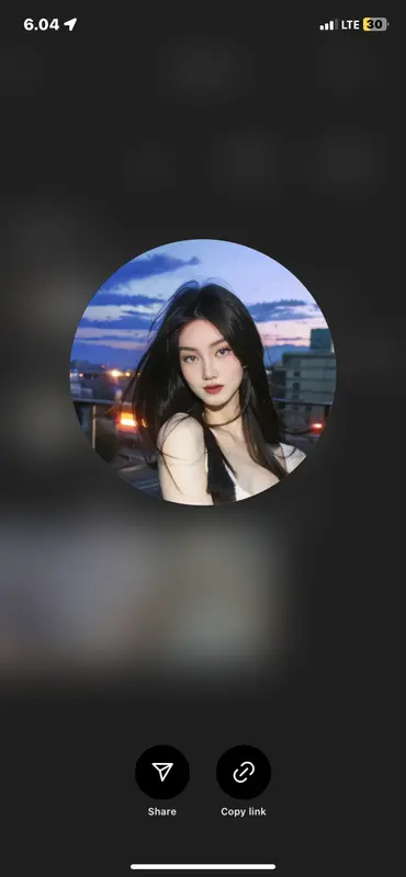 AI-generated Woman's Portrait Outdoors