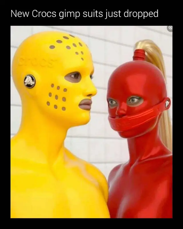 AI Gimp Suits Crocs Design
