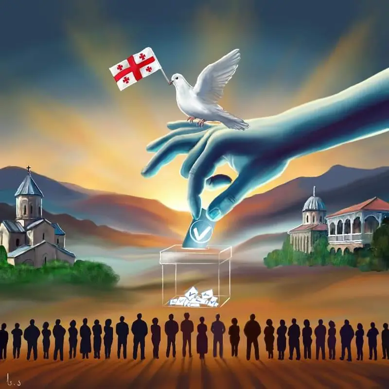 AI Hand Voting Scene