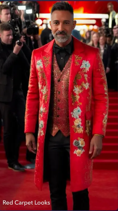 AI Man In Embroidered Coat