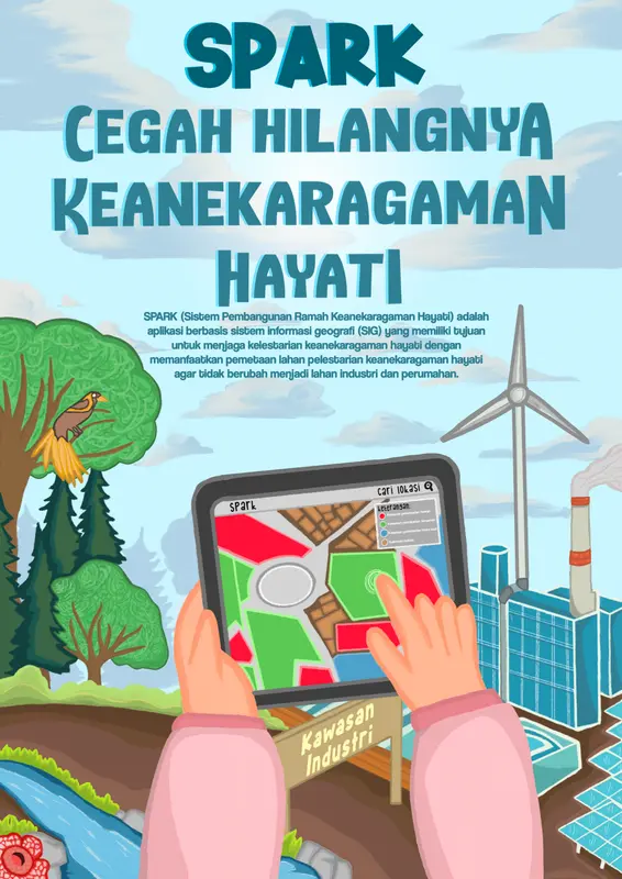 AI Map Application Illustration