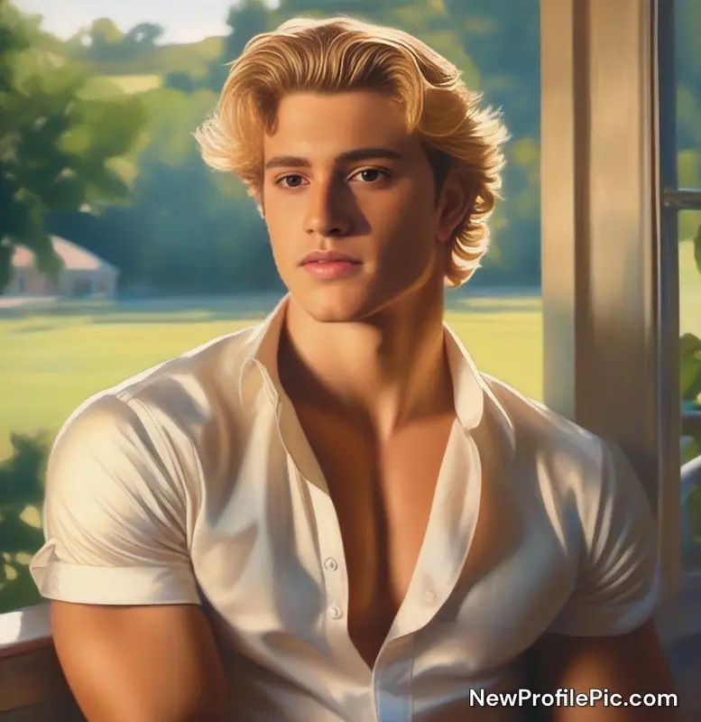 AI Portrait Blonde Man