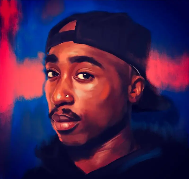 AI Portrait With Vibrant Background