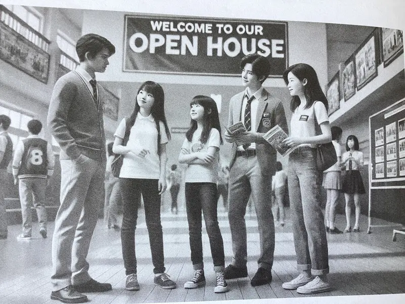AI School Open House Scene