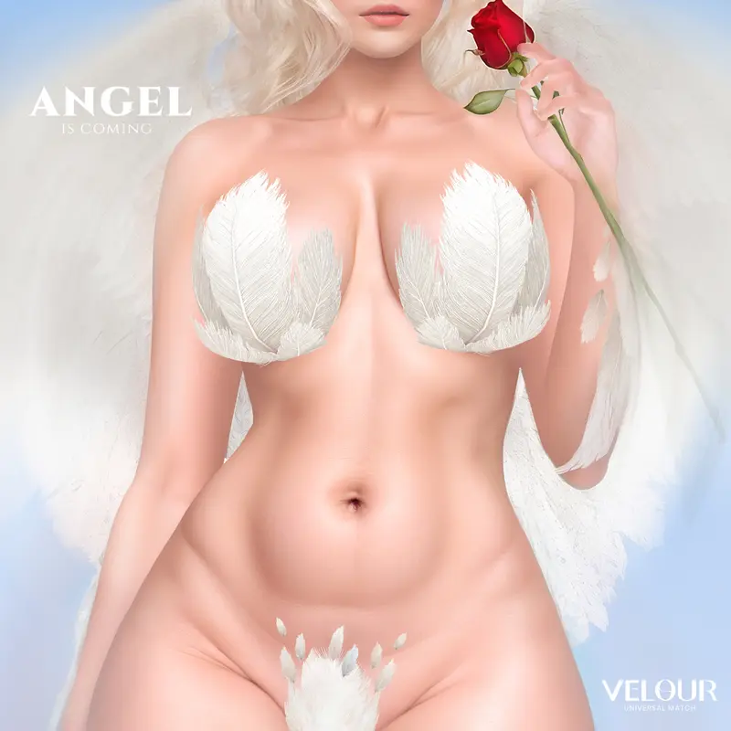 Angelic Figure With Rose