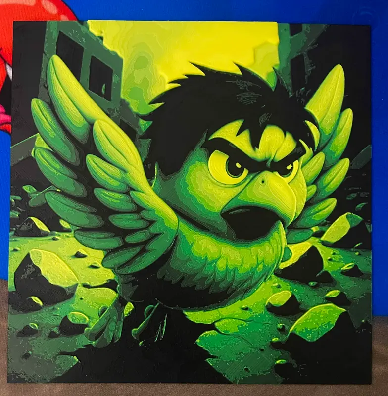 Angry Bird In Ruined City