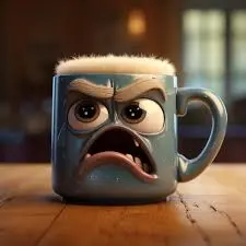 Angry Cartoon Mug Image
