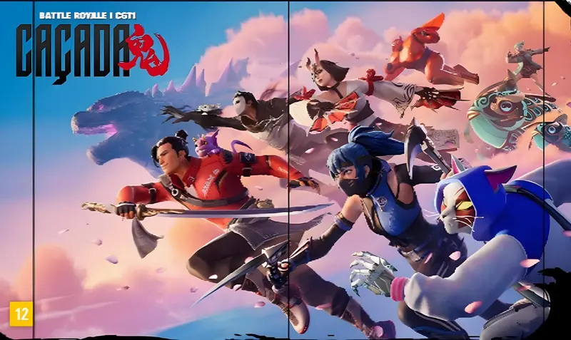 Animated Action Characters Illustration