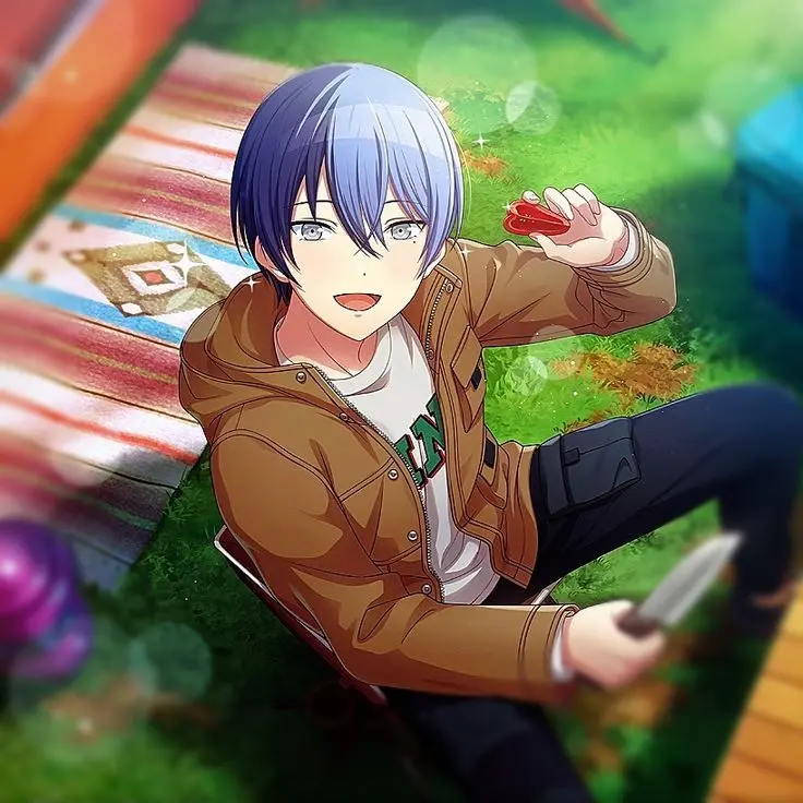 Animated Character Sitting Outdoors