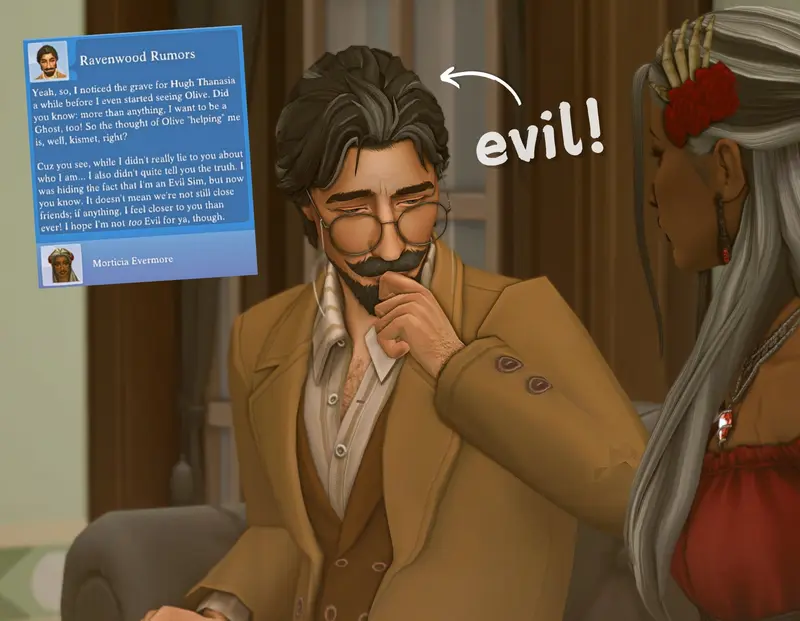 Animated Characters In Secretive Conversation