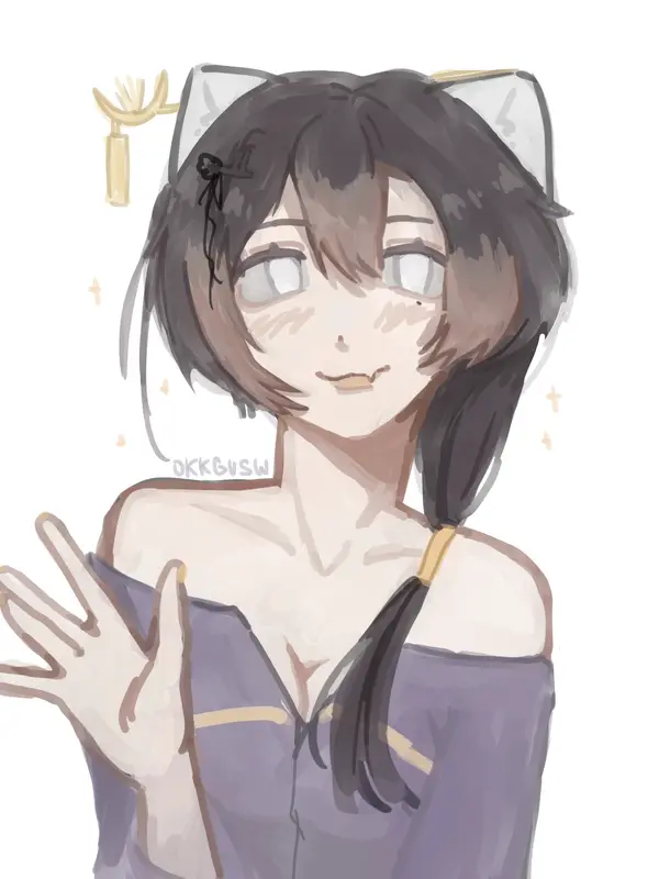 Anime Cat-ear Character Portrait