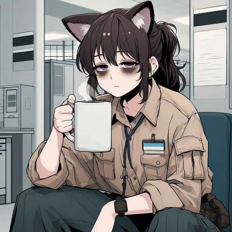 Anime Character In Office