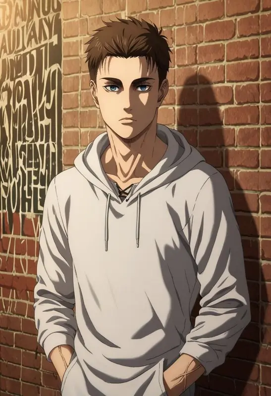 Anime Character In White Hoodie