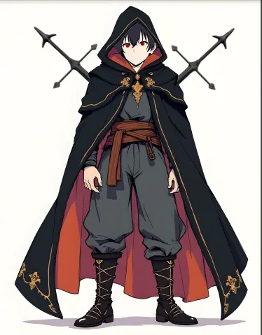 Anime Character With Cloak