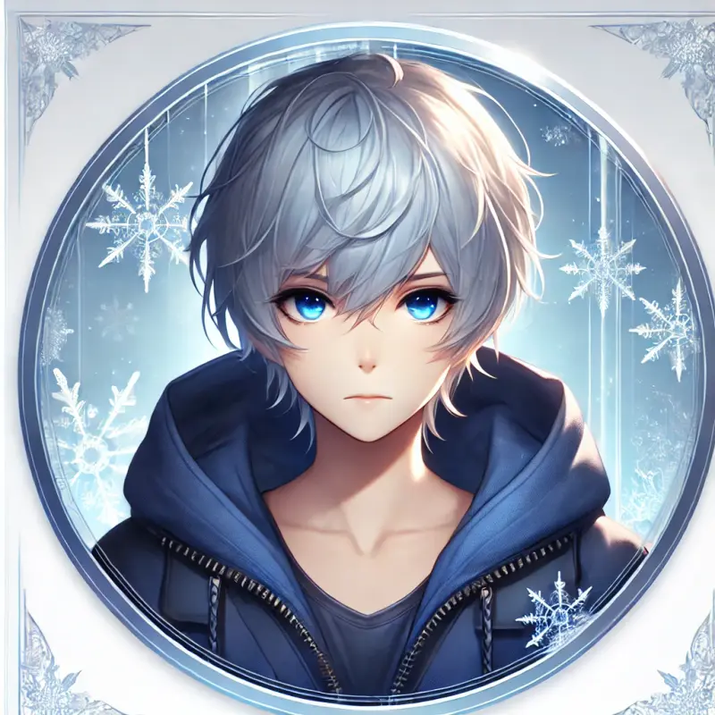 Anime Character With Snowflakes