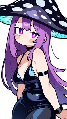 Anime Girl In Mushroom Hat