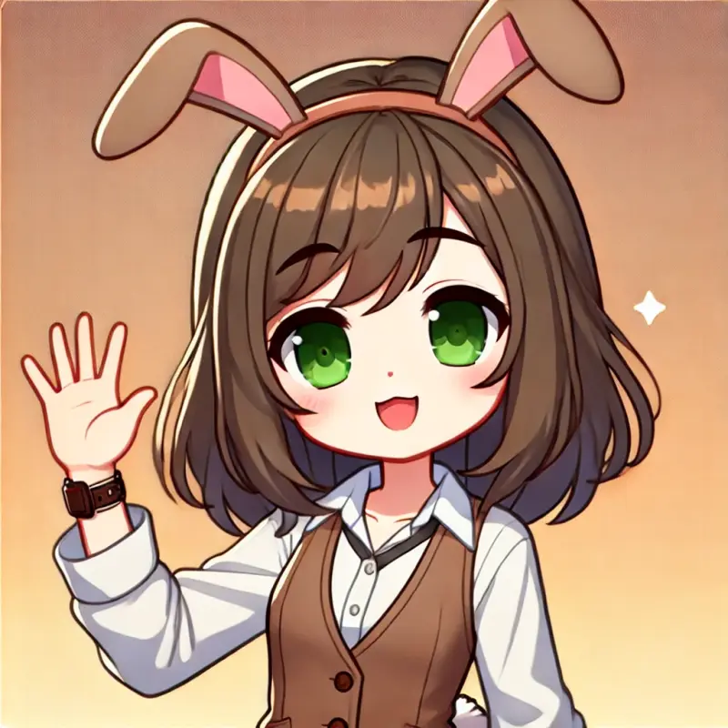 Anime Girl With Rabbit Ears