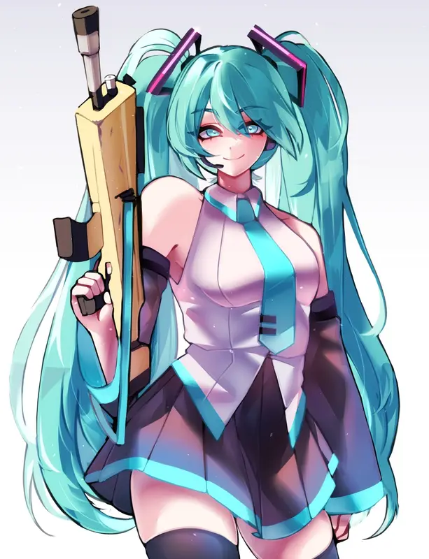 Anime Girl With Weapon