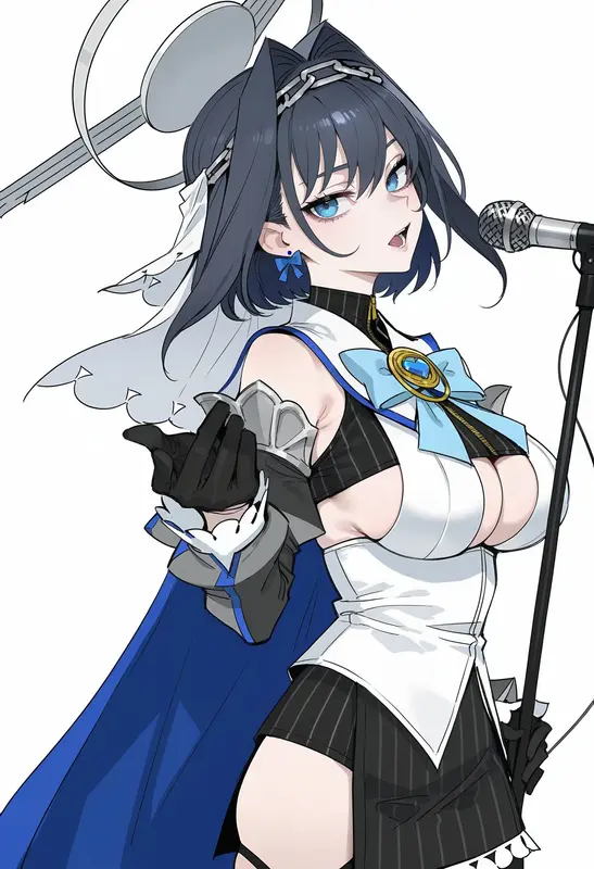 Anime Singer Character Illustration