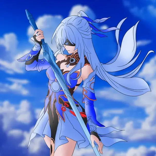 Anime Warrior Character Illustration