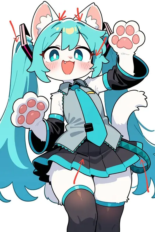 Anthropomorphic Cat Character Design