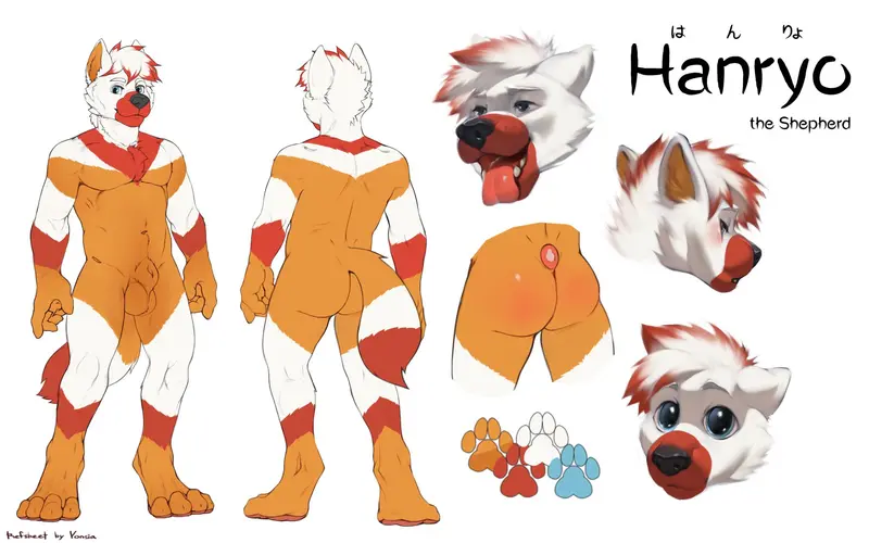 Anthropomorphic Dog Character Design