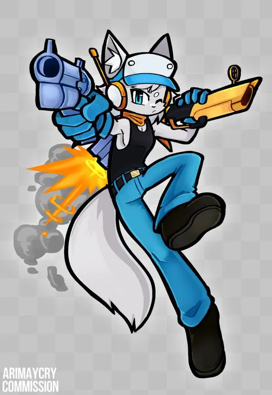 Anthropomorphic Fox With Gun