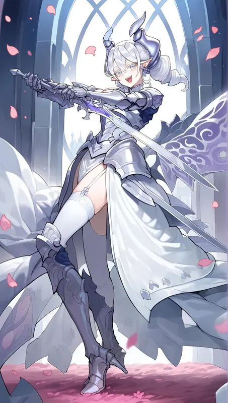 Armored Female Warrior Portrait