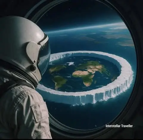 Astronaut Views Flat Earth