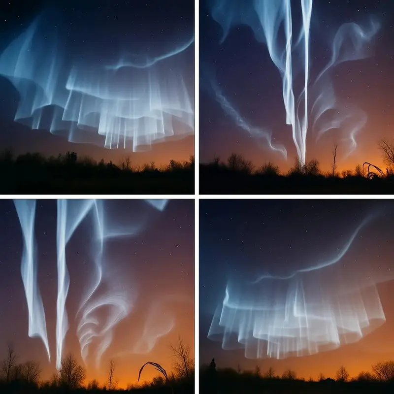 Aurora Borealis Night Sky