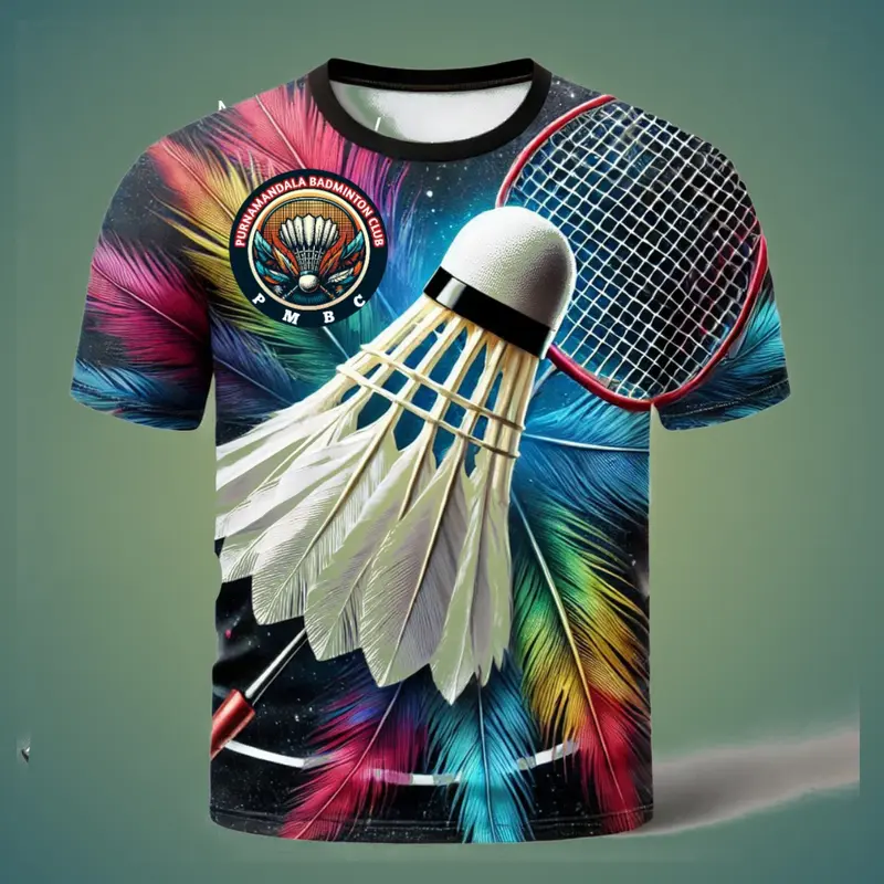 Badminton Themed Shirt Design
