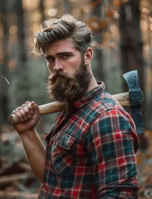Bearded Man With Axe