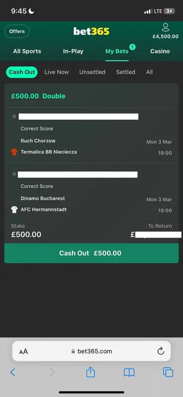 Betting Slip Interface On Platform
