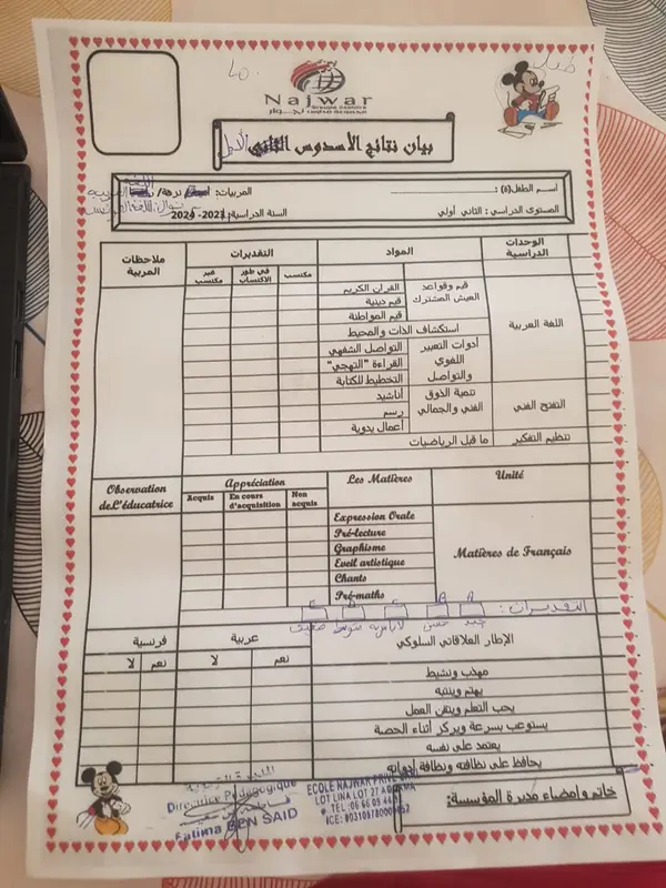 Bilingual School Report Card